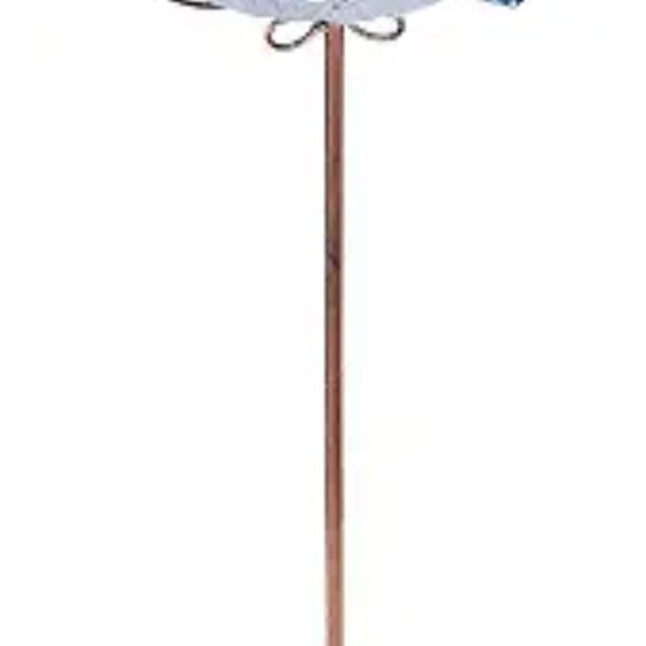 Bird Baths for Outdoors Glass Bird Bath Bowl Outdoor Bird Feeder Flower - Picture 8 of 8